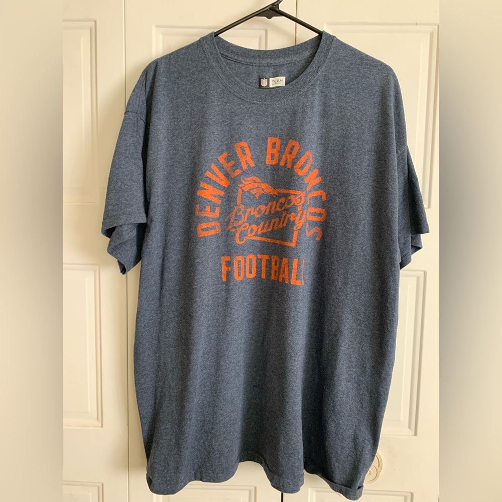 NFL Denver Broncos Heather Blue Tee Broncos Country Sz XL